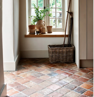 Terracotta Floor Tiles - Antique Burgundy